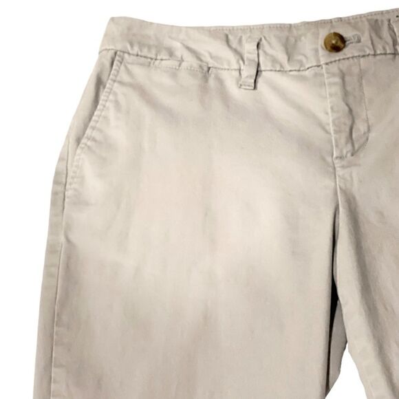 Gray Chino Flat Front Crop Pants - Picture 5 of 10